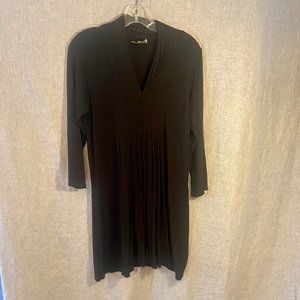 Bel Kazan Black Long Sleeve Dress Large